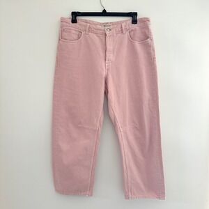 Madewell Pink Wide-Leg Jeans